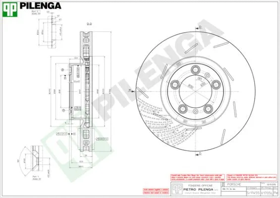 Disque de frein PILENGA V1705L