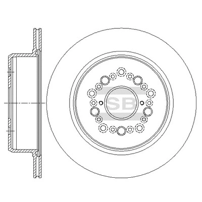 Disque de frein Hi-Q SD4646
