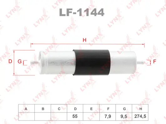 Filtre à carburant LYNXAUTO LF-1144