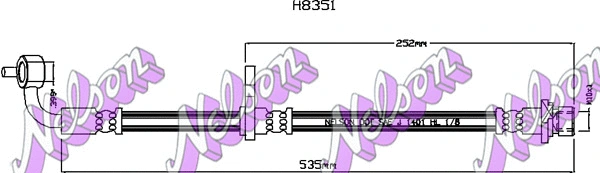 Flexible de frein KAWE H8351