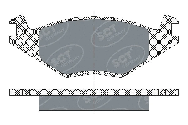 Kit de plaquettes de frein, frein à disque SCT - MANNOL SP 116 PR