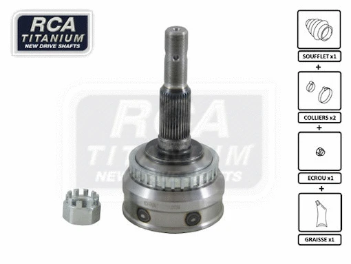 Jeu de joints, arbre de transmission RCA FRANCE OA07F2