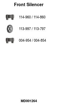 Silencieux avant FA1 MD001264