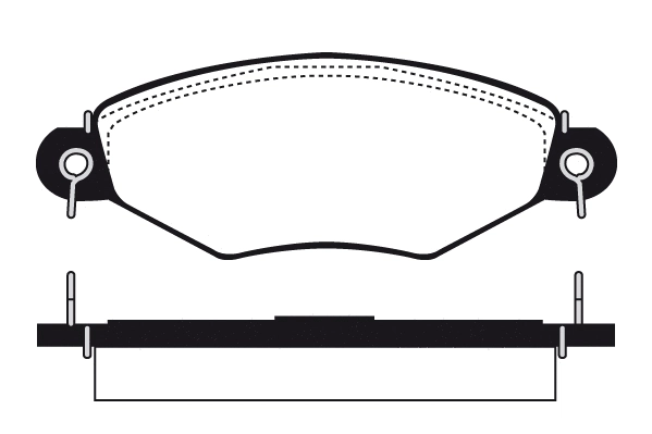 Kit de plaquettes de frein, frein à disque Technika 01033