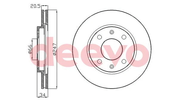 Disque de frein DEEVO BD15960