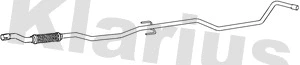 Tuyau d'échappement KLARIUS 160288