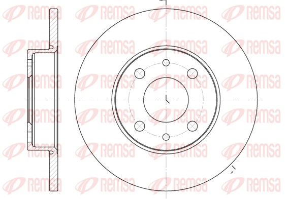 Disque de frein REMSA 6110.01