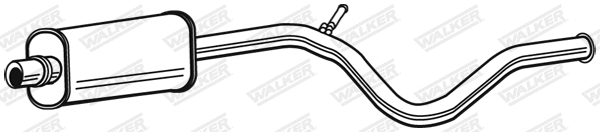 Silencieux central WALKER 23389