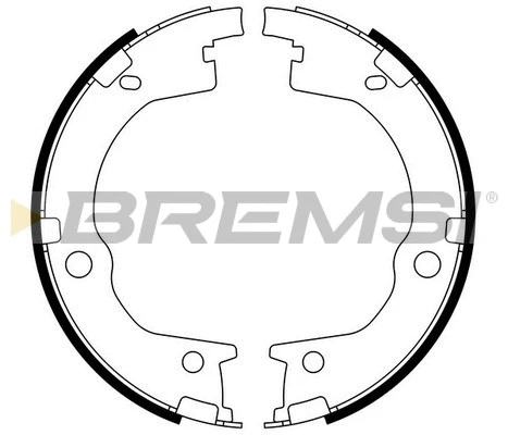 Jeu de mâchoires de frein, frein de stationnement BREMSI GF0803