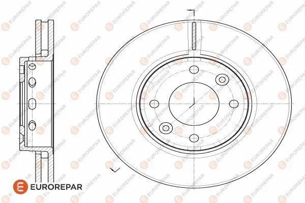 Disque de frein EUROREPAR 1622810680