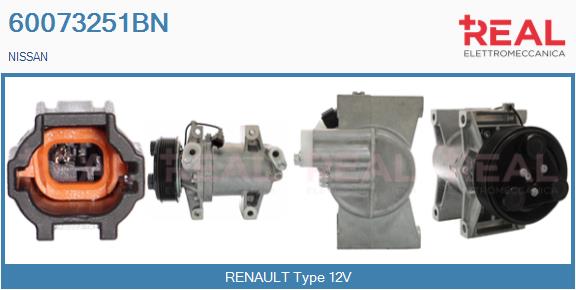 Compresseur, climatisation REAL 60073251BN