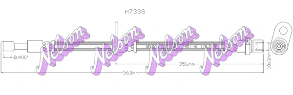 Flexible de frein BROVEX-NELSON H7338