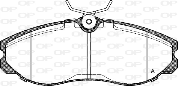 Kit de plaquettes de frein, frein à disque OPEN PARTS BPA0462.00