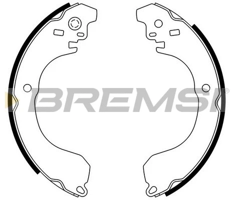 Jeu de mâchoires de frein BREMSI GF0871