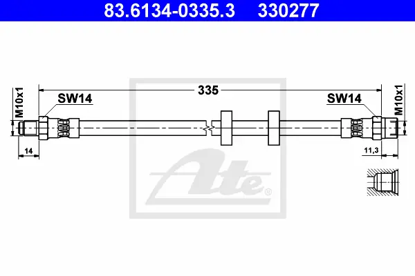 Flexible de frein ATE-APAC 83.6134-0335.3