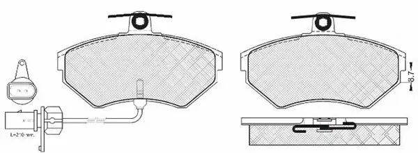 Kit de plaquettes de frein, frein à disque FIT FP4281E