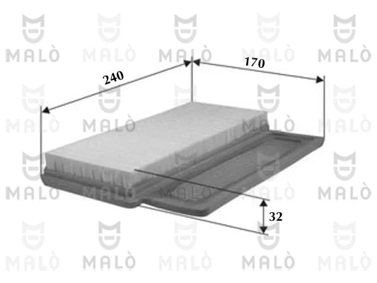 Filtre à air AKRON-MALÒ 1500548