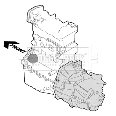 Support moteur BORG & BECK BEM3634