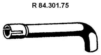 Tuyau d'échappement EBERSPÄCHER 84.301.75