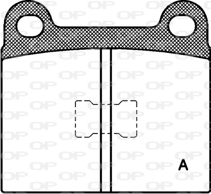 Kit de plaquettes de frein, frein à disque OPEN PARTS BPA0017.00