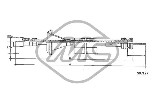 Câble flexible de commande de compteur Metalcaucho 81240