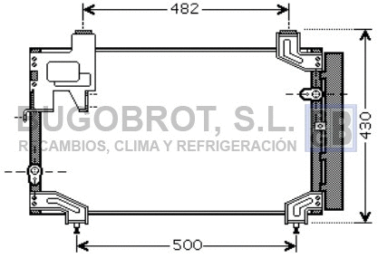 Condenseur, climatisation BUGOBROT 62-TO5394