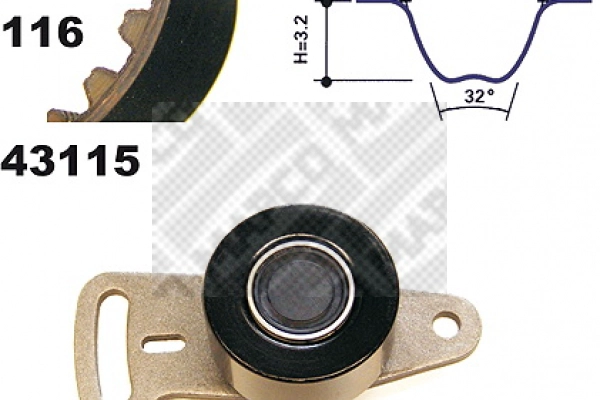 Kit de courroie crantée MAPCO 23115