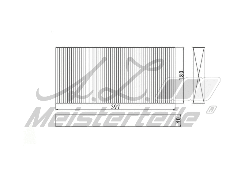 Filtre, air de l'habitacle A.Z. Meisterteile AZMT-41-010-1519