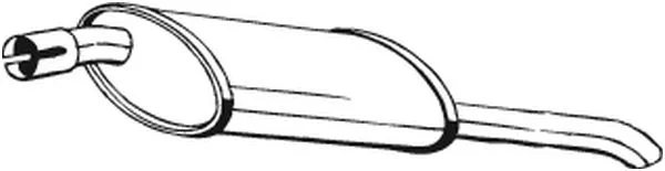 Silencieux arrière BOSAL 185-009