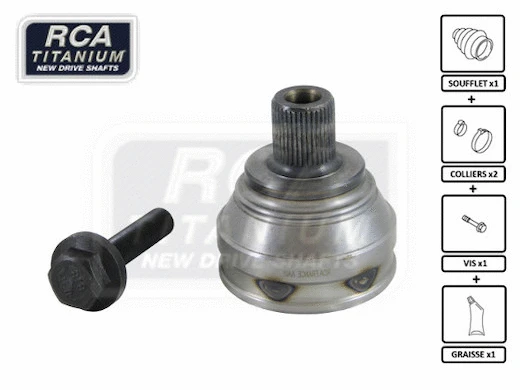 Jeu de joints, arbre de transmission RCA FRANCE AA08