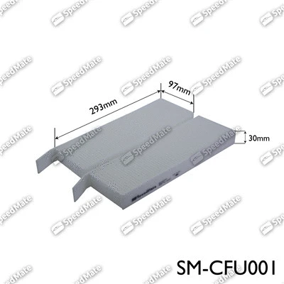 Filtre, air de l'habitacle SpeedMate SM-CFU001