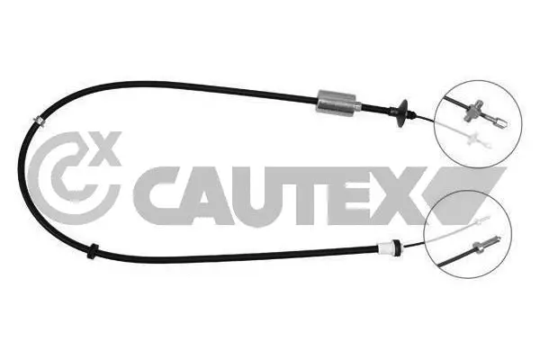 Tirette à câble, commande d'embrayage CAUTEX 025190