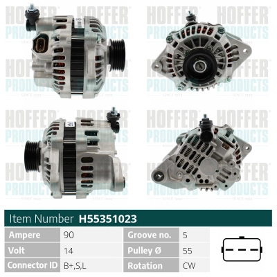 Alternateur HOFFER H55351023