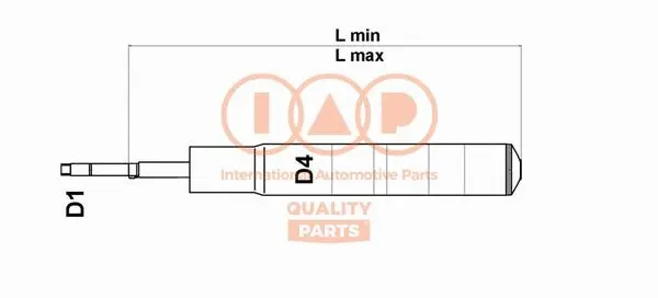 Amortisseur IAP QUALITY PARTS 504-11056U