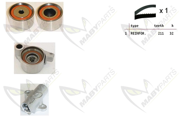 Kit de courroie crantée MABYPARTS OBK010502