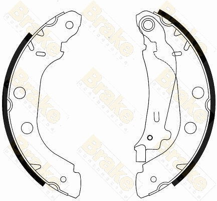 Jeu de mâchoires de frein Brake ENGINEERING SH2539
