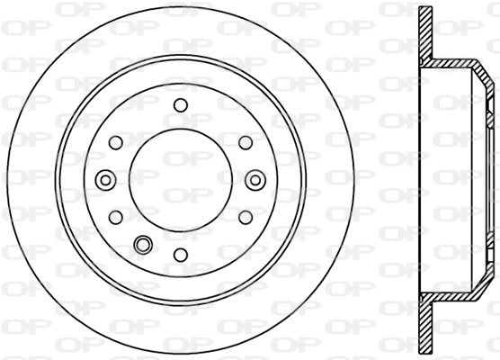 Disque de frein OPEN PARTS BDR2372.10