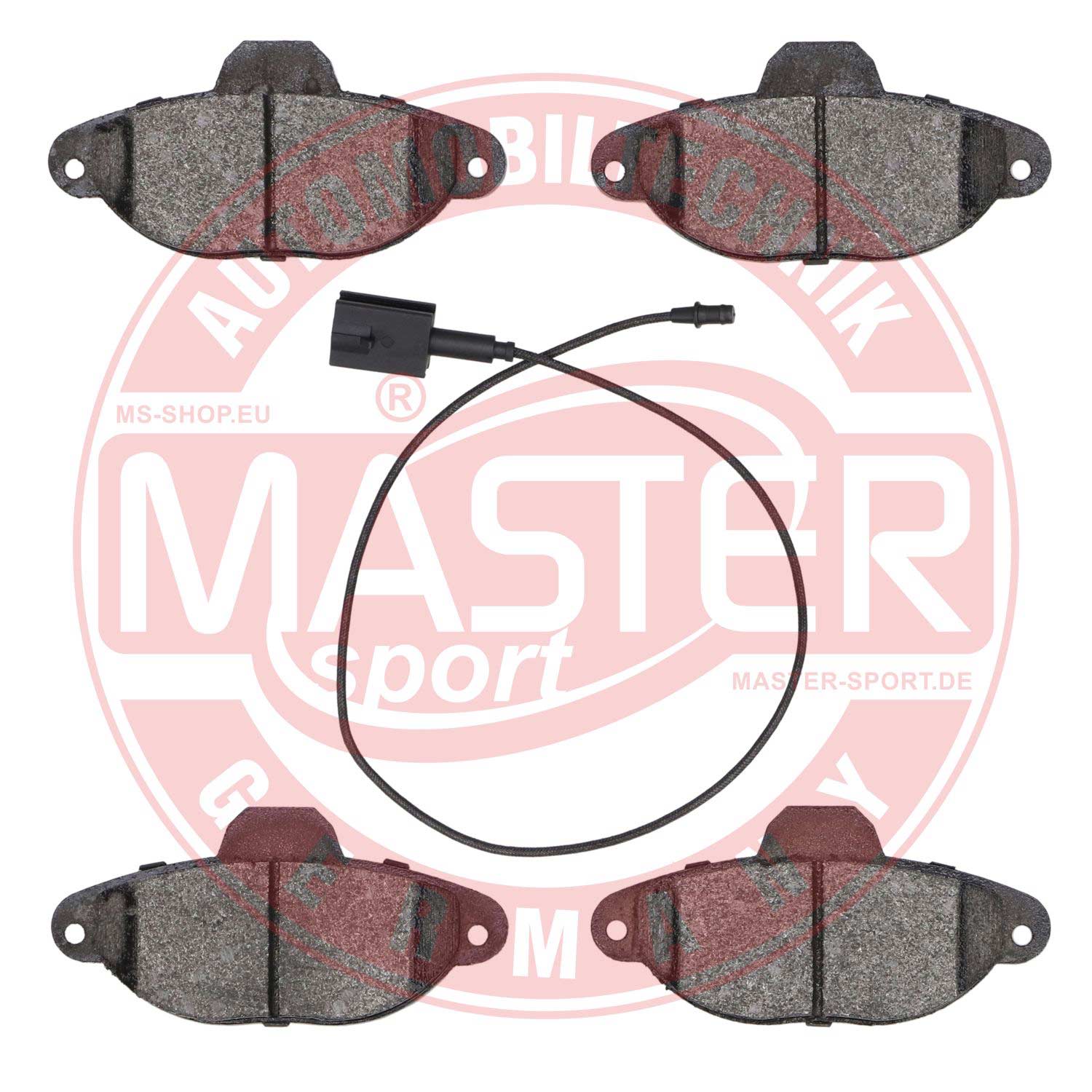 Kit de plaquettes de frein, frein à disque MASTER-SPORT GERMANY 13046039512N-SET-MS