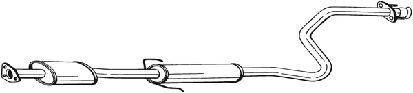 Silencieux central KLOKKERHOLM 286-819
