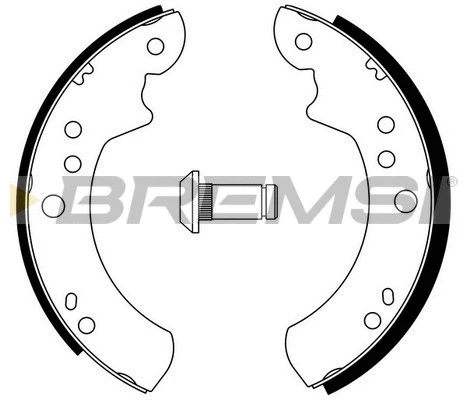 Jeu de mâchoires de frein BREMSI GF0220