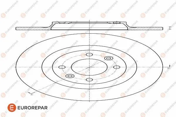 Disque de frein EUROREPAR 1618864880
