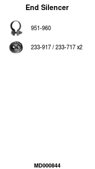 Silencieux arrière FA1 MD000844