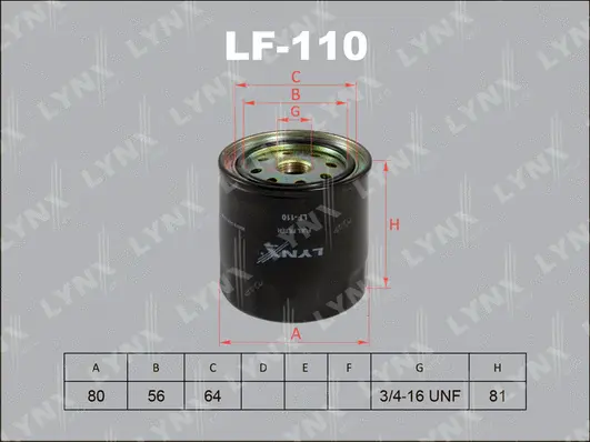 Filtre à carburant LYNXAUTO LF-110