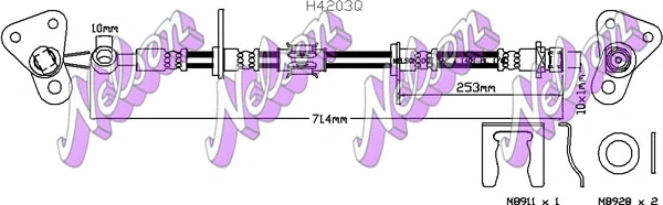 Flexible de frein KAWE H4203Q