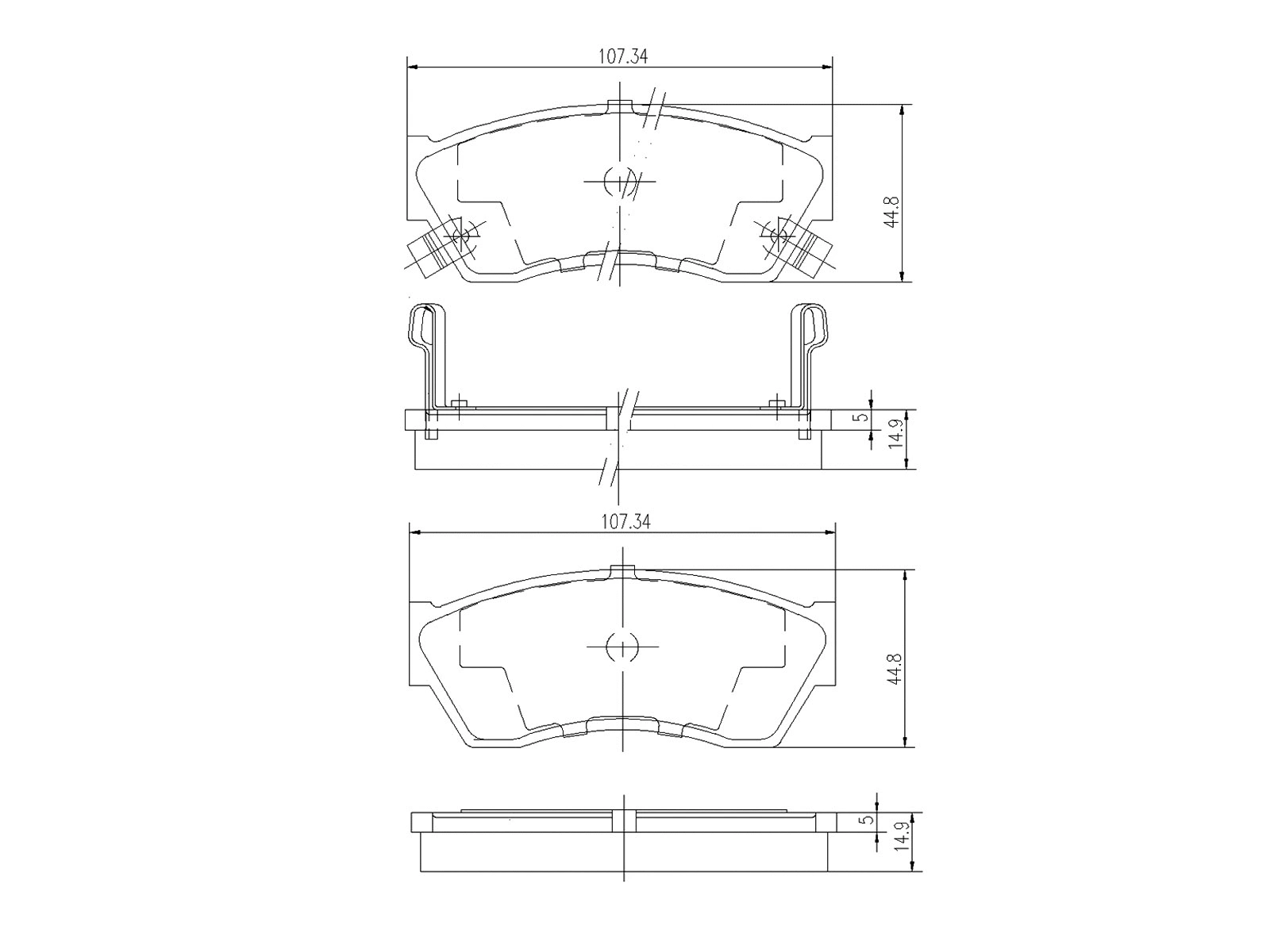 Kit de plaquettes de frein, frein à disque A.Z. Meisterteile AZMT-44-022-1369