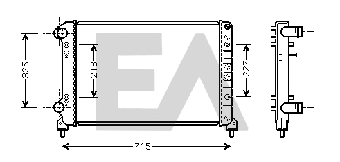 Radiateur, refroidissement du moteur EACLIMA 31R25111