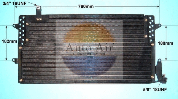 Condenseur, climatisation AUTO AIR GLOUCESTER 16-6145