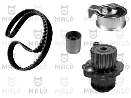 Pompe à eau + kit de courroie crantée AKRON-MALÒ 1555060