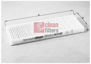 Filtre, air de l'habitacle CLEAN FILTERS NC2403