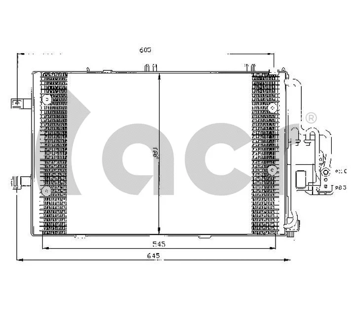 Condenseur, climatisation ACR 300440